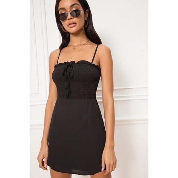 NWT superdown x revolve anna smocked mini dress - Picture 1 of 13